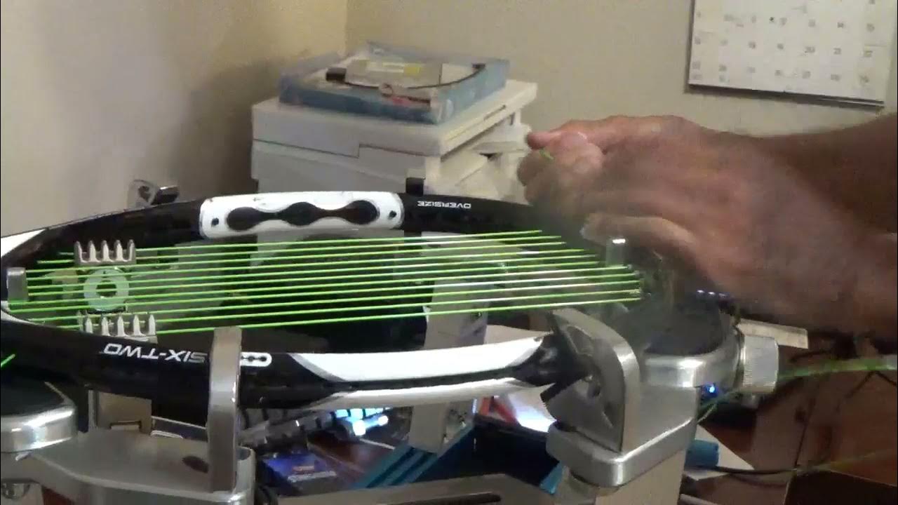 Stringing a Tennis Racket With The Gamma X6FC (The Mains) YouTube