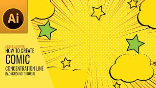 American Comic Concentration Line Background Tutorial Adobe Illustrator