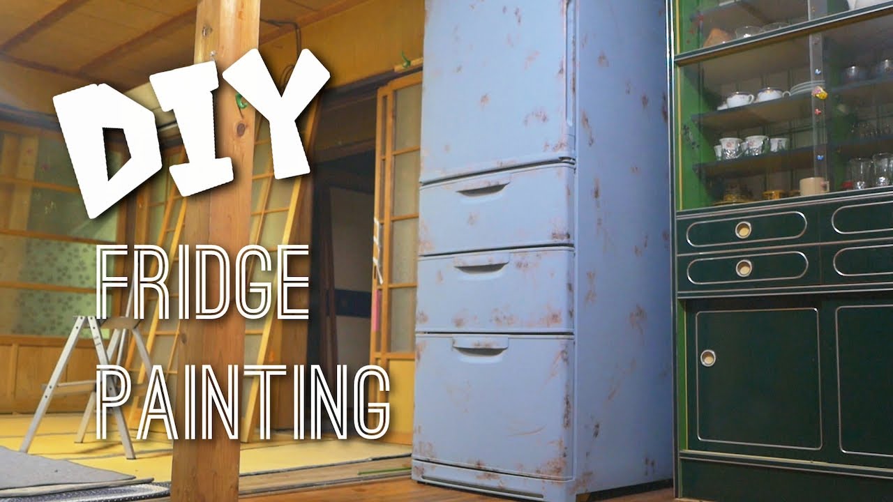Diy 冷蔵庫をリメイク 世田谷ベースカラーに塗装してみた Refrigerator Remake Youtube
