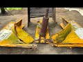 Restore And Repair The Old,Dilapidated Dody Of A Road Roller By A Highly Skilled Mechanic