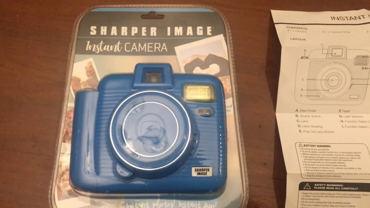 Let S Read The Manual Sharper Image Instant Camera Instax Film Pif300 Fuji Youtube