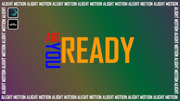 Kinetic Typography Animation in Alight Motion