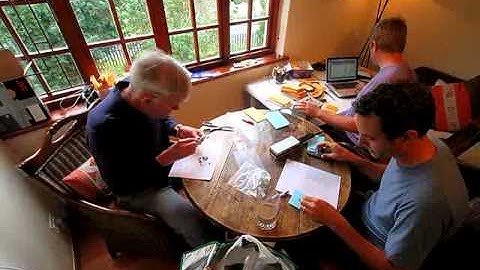 Time-lapse video of scientists conducting plant trait data