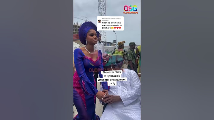 EBENEZER OBEY AT PRISCILLA OJO'S WEDDING