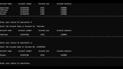 Bank Management System | DSA Project | C Programing | File Handling in C Program
