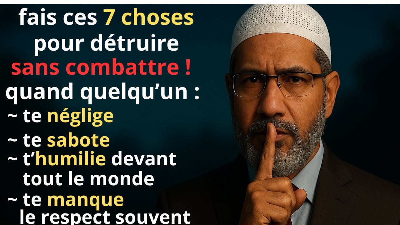 DÉTRUIRE VOS ENNEMIS SANS COMBATTRE : FAIS CES 7 CHOSES ET LES GENS TE RESPECTERONT |ISLAM |Dr Zakir