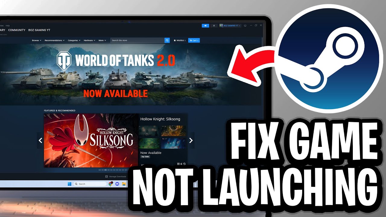 How To Fix Game Won't Launch on Steam - Full Guide - YouTube