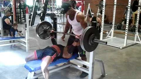 The Beast Jeremy Scruggs Bench Press 255 x 5 with ...