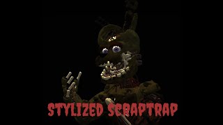 [P3d/sfm/fnaf] Stylized scraptrap v2.0 rig by me (download in description)
