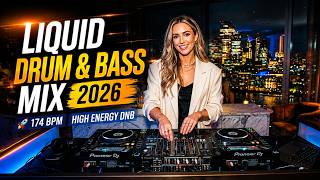 LIQUID DRUM & BASS 2026 🚀 174 BPM High Energy DnB Mix | Night City Vibes