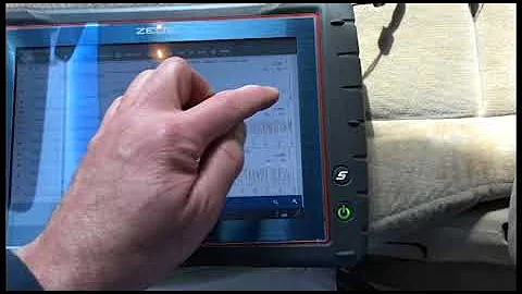 Catalytic converter test with scanner