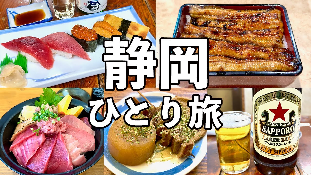 【静岡 日帰りひとり旅】飲める魚屋で昼飲み・老舗の絶品うな重・静岡飲み歩き
