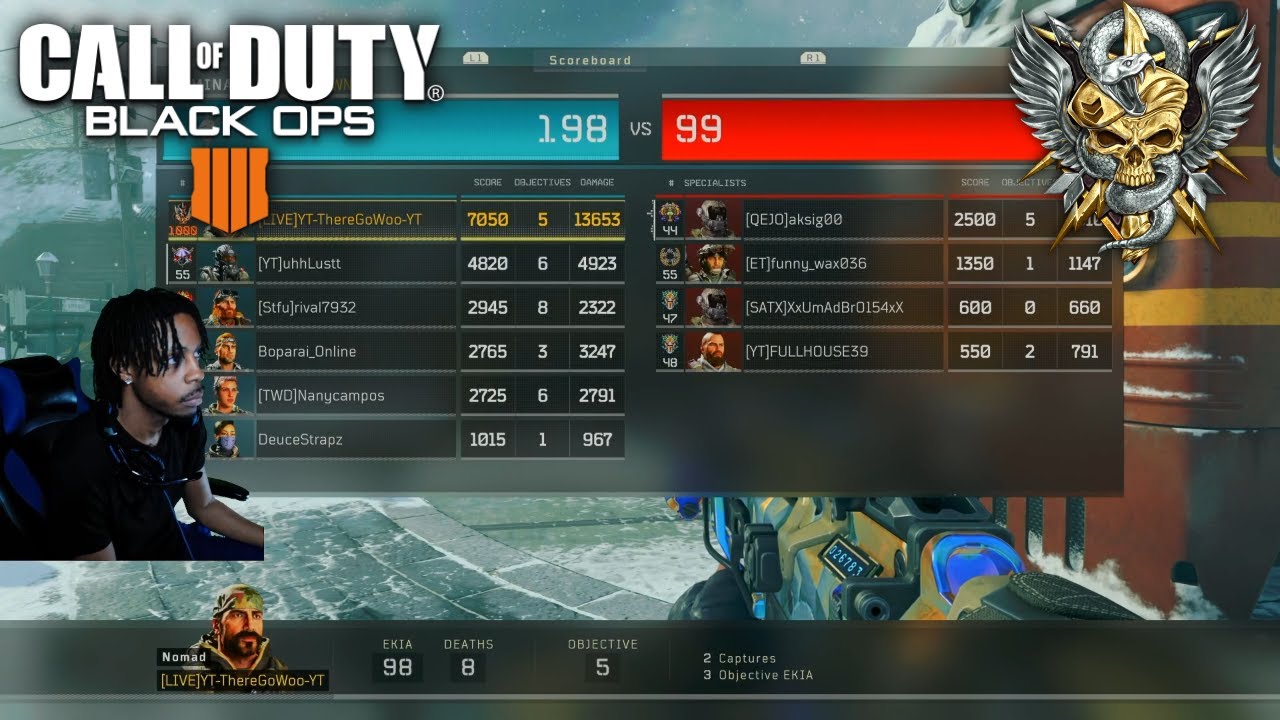 Double High Caliber On A RAMPART 17 Is CRAZY!! Call of Duty Black Ops 4 In 2024 (PS5)