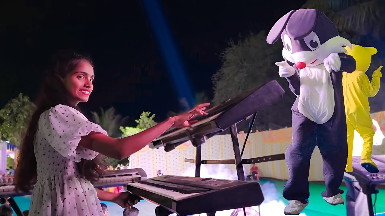 Piyu Patel Girls Keyboard Player On the Fire 🔥 SR Dj Musical Gj Silvassa 💛🩵♥️