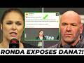 Ronda Rousey Finally Exposes Dana White — “Our Friendship Was Always Just UFC Business!”