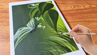 How to Draw a Beautiful Butterfly Painting I Acrylic Painting for Beginners