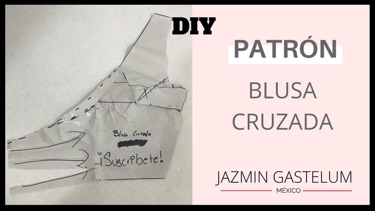 Patrón Blusa Cruzada Drapeada // Draped Blouse Pattern Jazmin Gastelum -