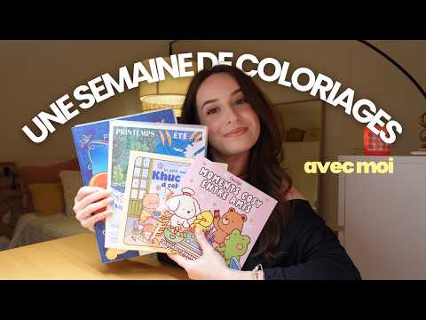 Ref:EDlnLU7dn-Q UNE SEMAINE DE COLORIAGES AVEC MOI ! 🖍️📚