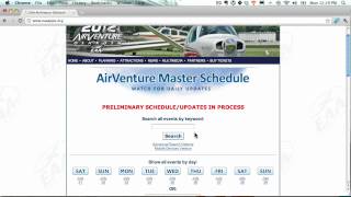 EAA Airventure Oshkosh 2012 Speaking Schedule