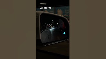 Save Drive! Tesla Side Mirror Glass with Built-in Blind Spot Indicator💡