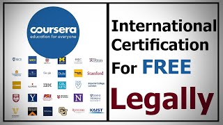 how to get course era certificate for free | Use courseera free| Course era financial aid full Guide