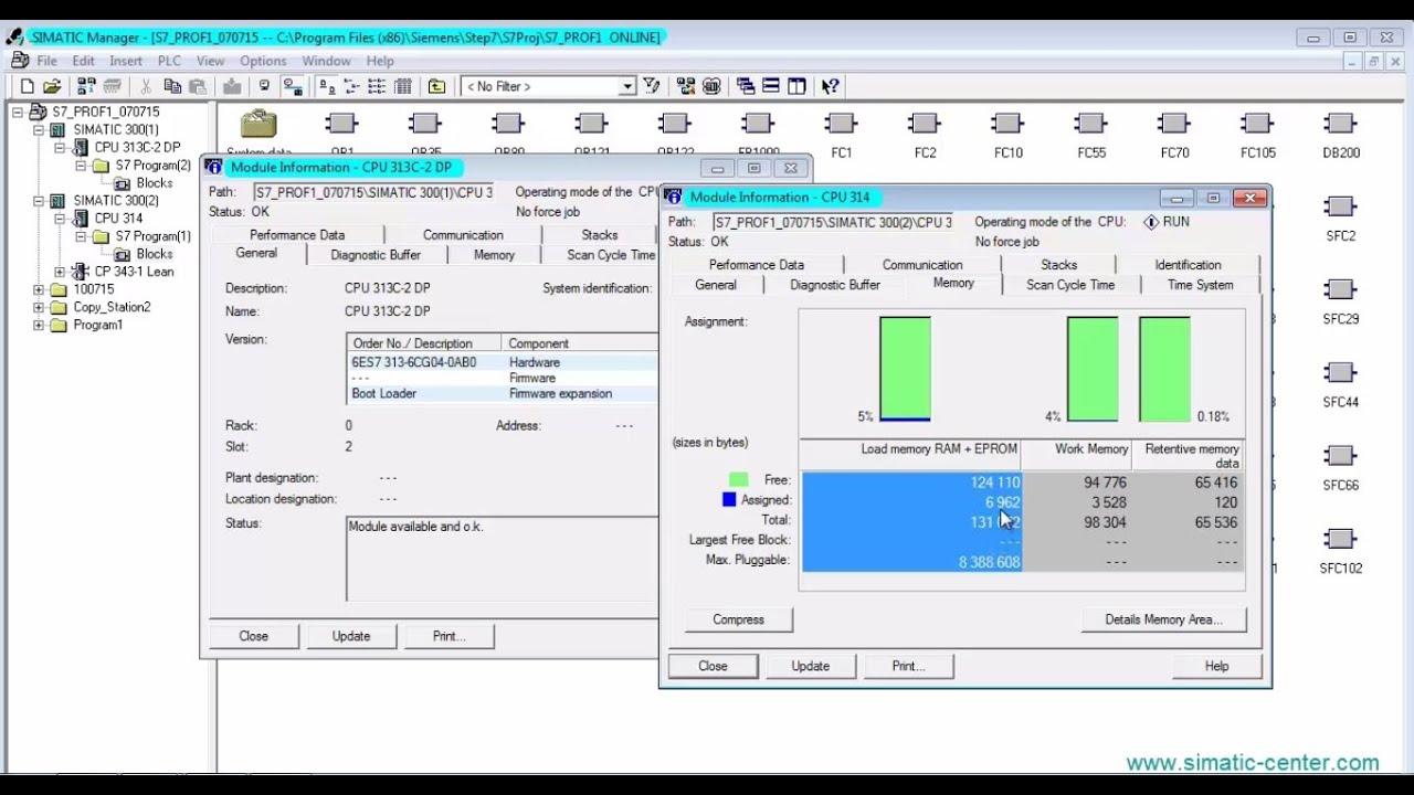 Онлайн связь с S7-300 (Online connection with S7-300) - YouTube