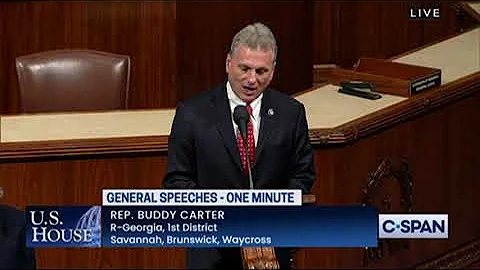 Rep. Buddy Carter's One Minute Speech to Remember and Honor Coach Jack Miller