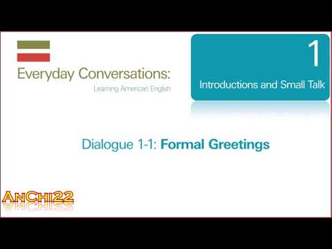 Dialogue 1 1 Formal Greetings - Everyday Conversations English