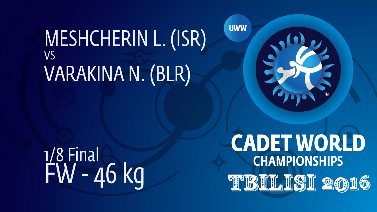 1/8 FW - 46 kg: N. VARAKINA (BLR) df. L. MESHCHERIN (ISR) by FALL, 4-0