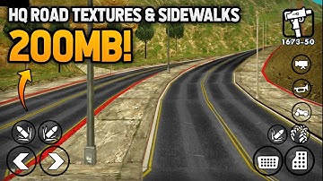 [200MB] HQ Road Textures & Sidewalks Mod For GTA San Andreas Android | Modding Master