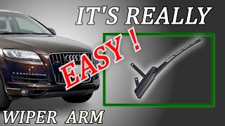 Audi Q7 repair broken wiper arm by yourself by It's really easy to do it yourself! 277 views 4 months ago 1 minute, 43 seconds