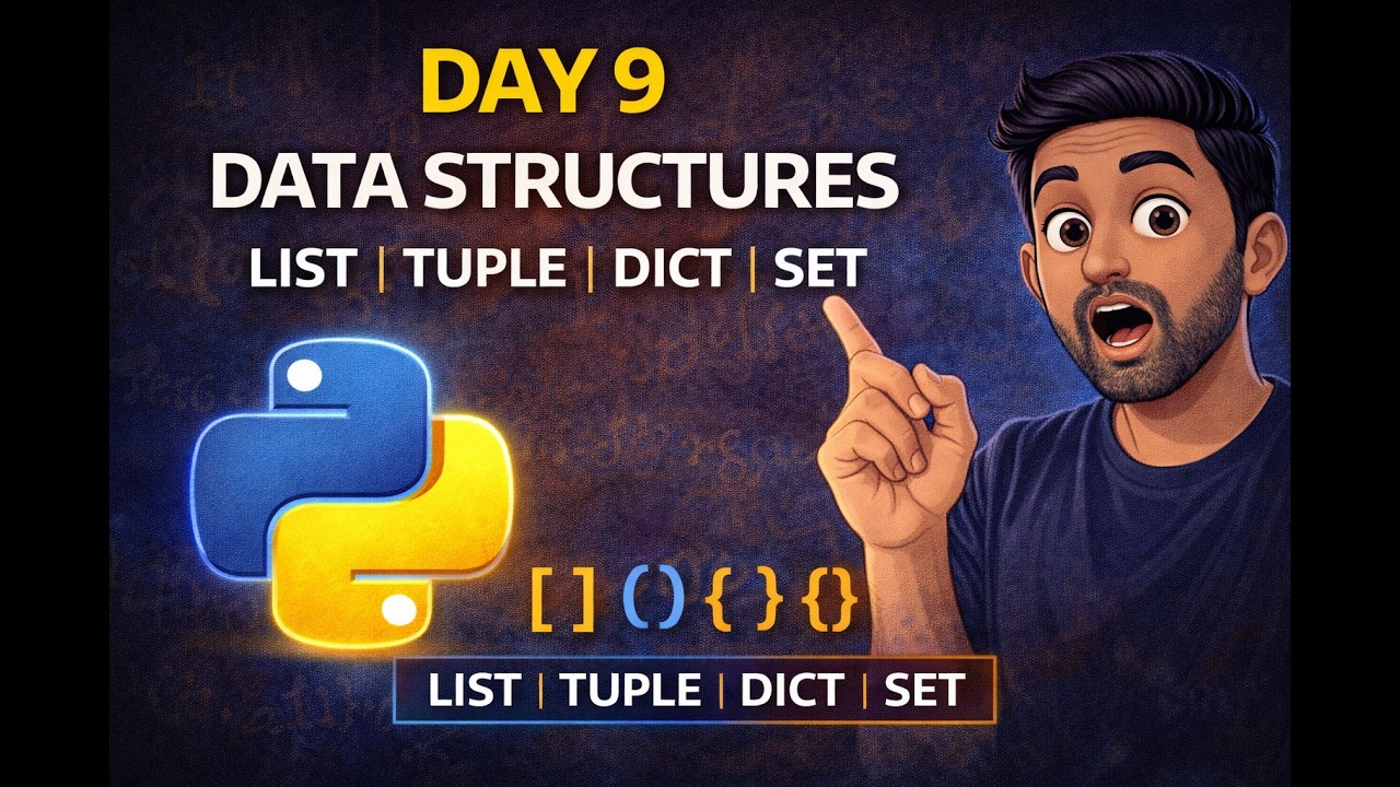 Python Data Structures Explained | List, Tuple, Dictionary & Set (Day 9 ...