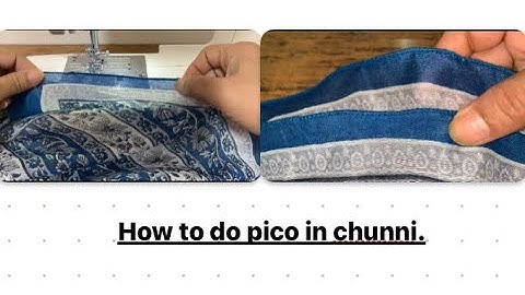 How to do pico in chunni.@sewcrazewithpriyata5103 #diy #sewing #sewingtips #latest #ideas