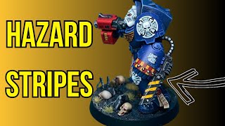 How to Paint HAZARD STRIPES my way
