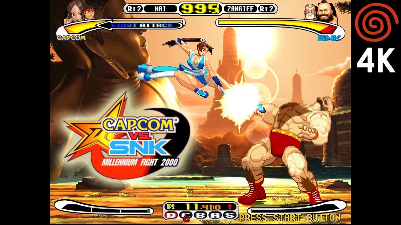 Capcom vs. SNK: Millennium Fight 2000 (4K / 2160p) | Redream 