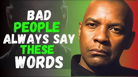 EYES OPEN! Learn to Recognize BAD and FAKE People  7 SIGNALS  Denzel Washington Motivation