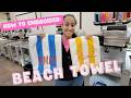 How to Embroider a Beach Towel | Embroidery For Beginners