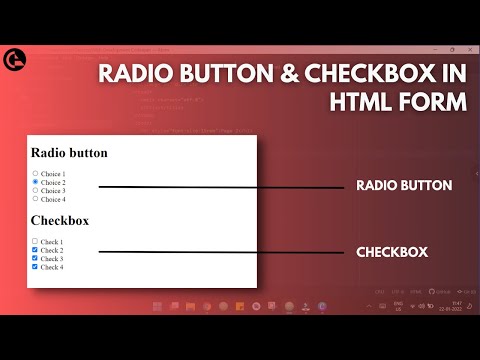 HTML Form - Radio Buttons & Checkboxes | codeayan
