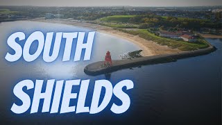 South Shields, November 2021. 4K DRONE FOOTAGE.