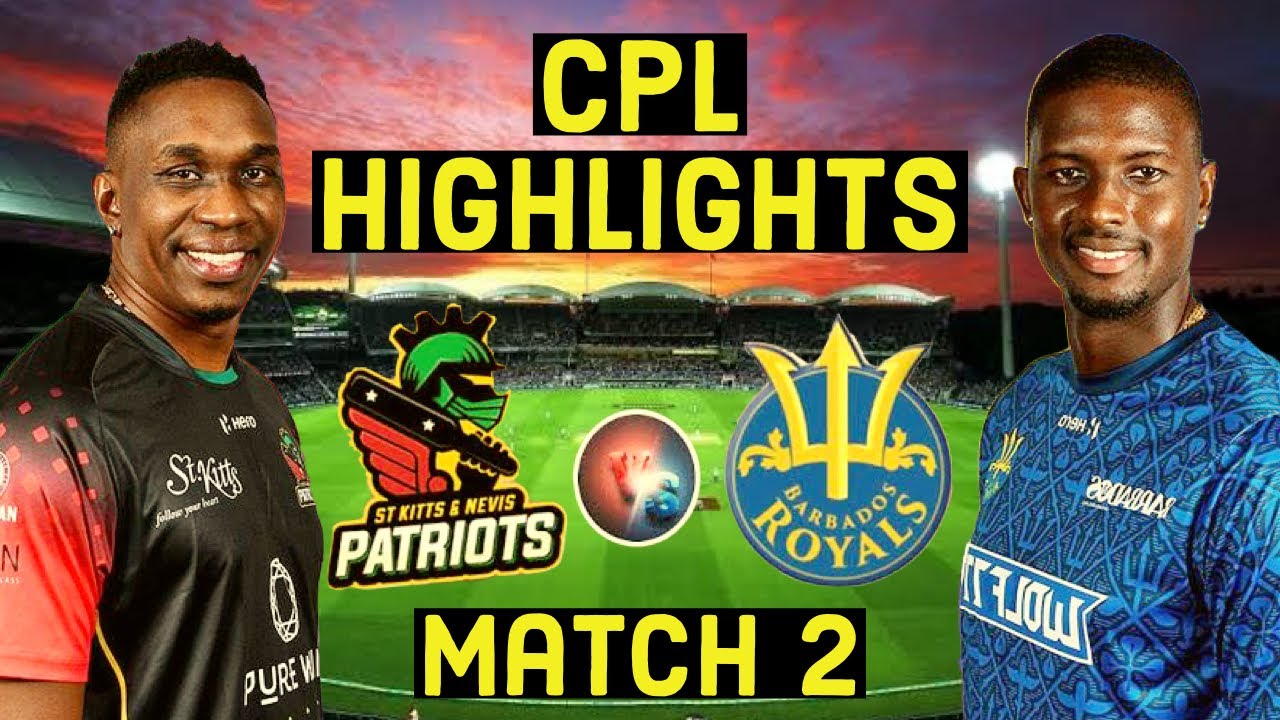 CPL 2021 | Barbados Royals vs St Kitts and Nevis Patriots, 2nd Match highlights  | cpl highlights