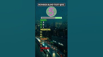 Are You Color Blind? Take This Color Blind Test! 🎨 #QuizChallenge #colorblindtest