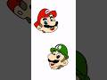 MARIOとLUIGIをアルファベットだけで描いてみた! #mario #luigi