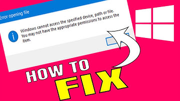 How to fix solve windows cannot access the specified device path or file error - Windows 10/11