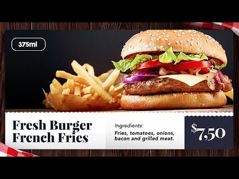 Free Template After Effect Food Slideshow - YouTube
