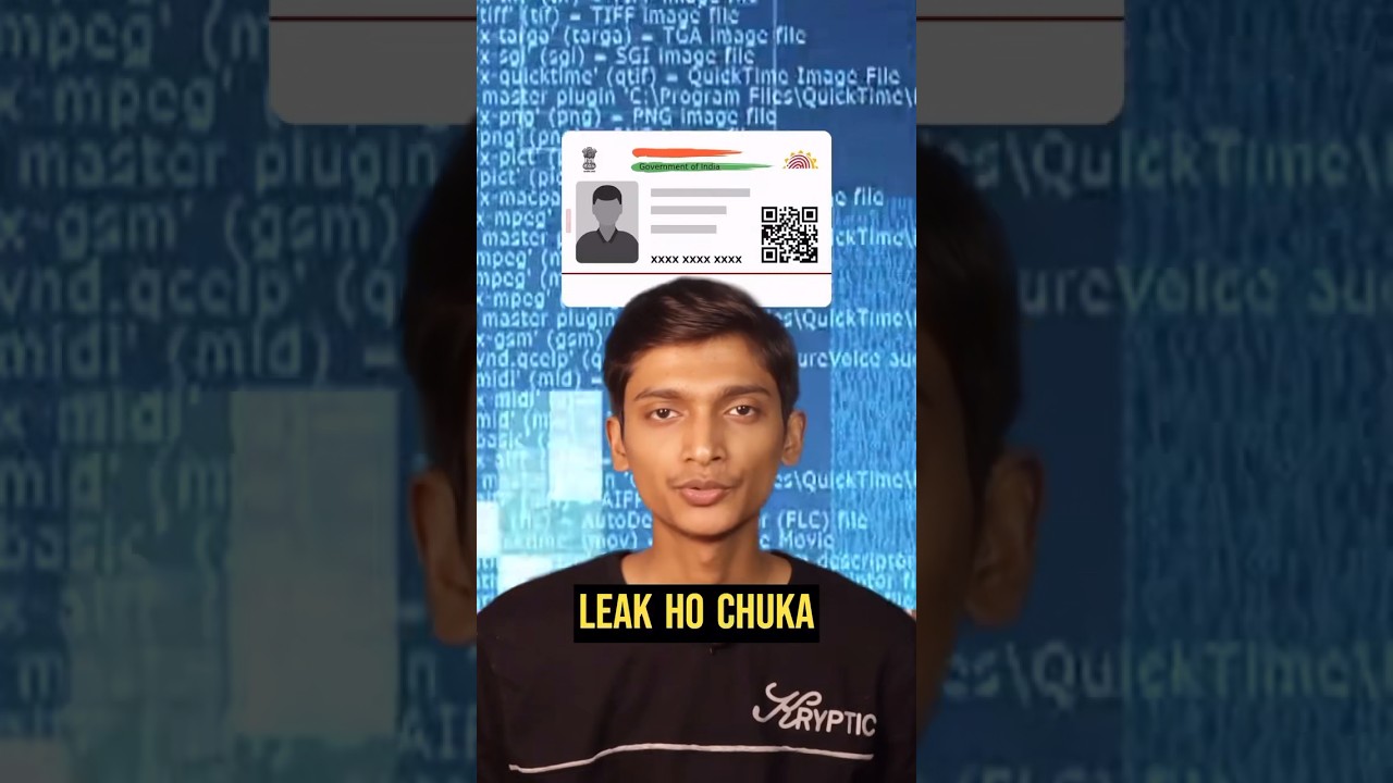 81.5 Cr Aadhar card details leaked in India 🇮🇳