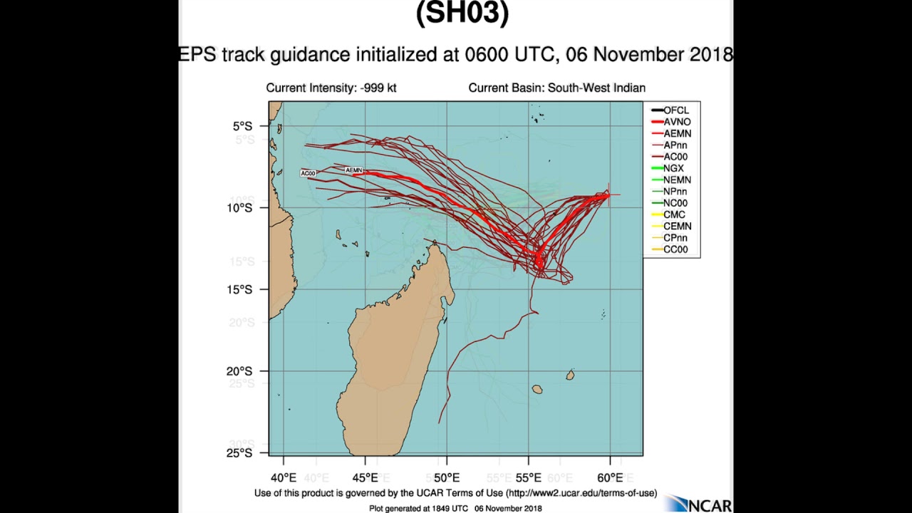 Invest 94s upgraded to TC 03 (Alcide) November 7 12am Mauritius Time observation ps4
