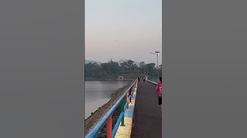 Residents exercise on the edge of a lake in a village in Java, Indonesia #soundofnature #java #alam