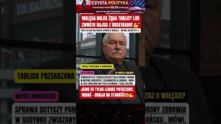 WAŁĘSA BOLEK ŻĄDA TABLICY LUB ZWROTU HAJSU Z ODSETKAMI! 💪