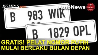 Polisi Pastikan Pergantian Pelat Nomor Putih Mulai Berlaku Bulan Depan dan Gratis