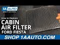 How to Replace Cabin Air Filter 2011-17 Ford Fiesta